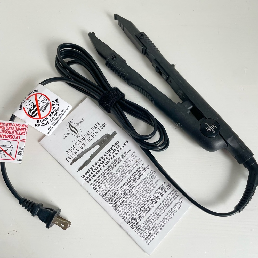 Satin strands hair extension fusion tool